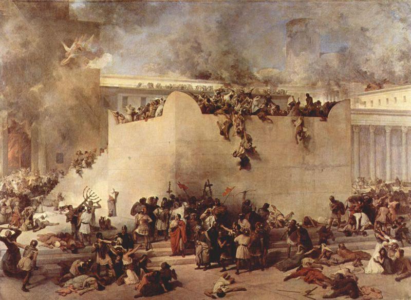 Destruction of the Temple of Jerusalem, Francesco Hayez